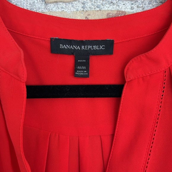 Banana Republic Women's Orange/Red Top - Picture 2 of 3